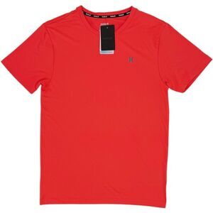 NWT Hurley Exist Short Sleeve Performance Graphic Tee Orange Red Small